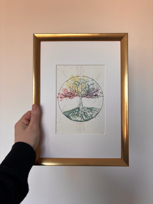 Arbre de vie - Illustration vibratoire