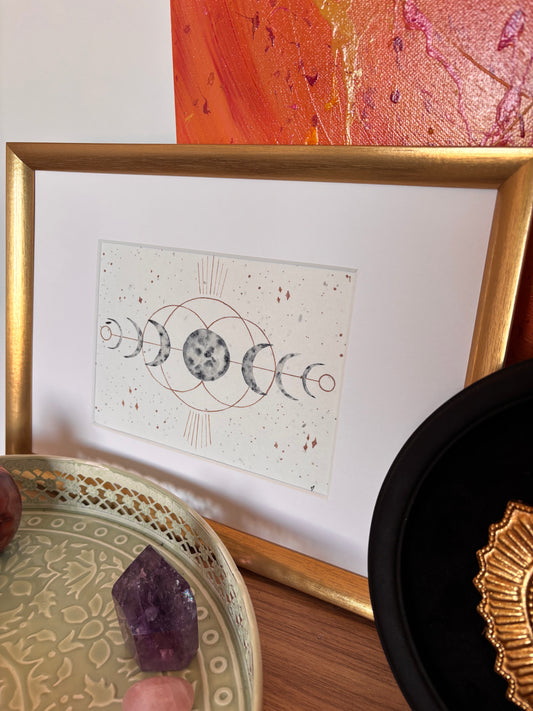 Cycle lunaire - Illustration vibratoire