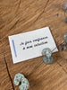 Je fais confiance à mon intuition - 5,5x8,5cm - Chakra 3eme oeil - Carte ensemencée