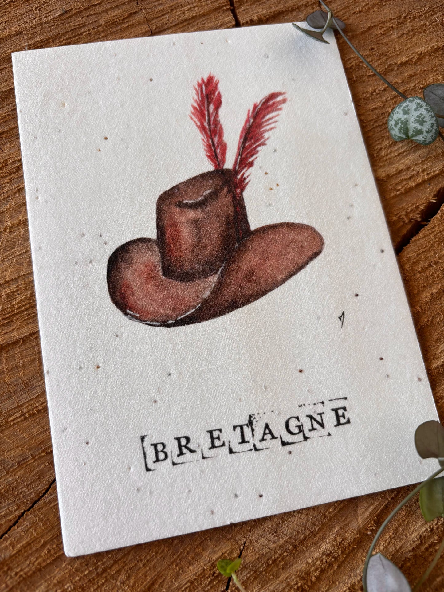 Huelgoat - Finistère - Carte aquarelle - 10,5x14,8cm