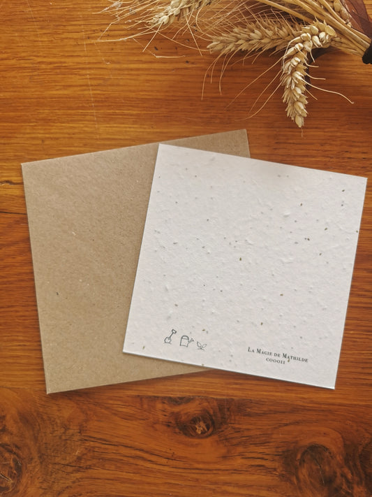 Bougie d'Anniversaire - Carte ensemencée