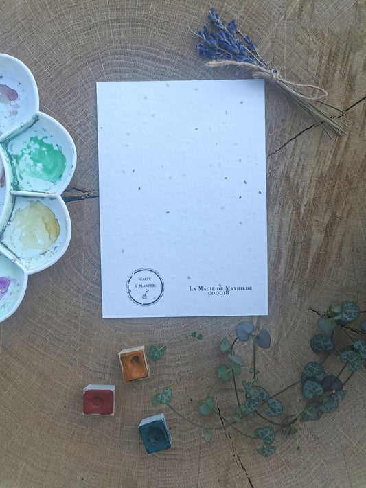 Sincères condoléances - Carte ensemencée