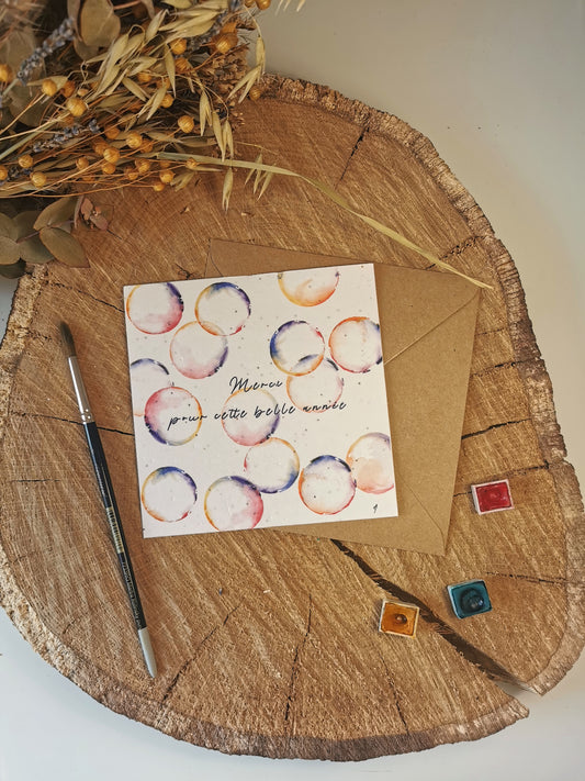 Merci maître/maîtresse- Carte ensemencée