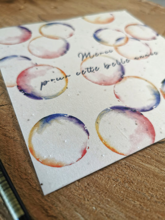 Merci maître/maîtresse- Carte ensemencée