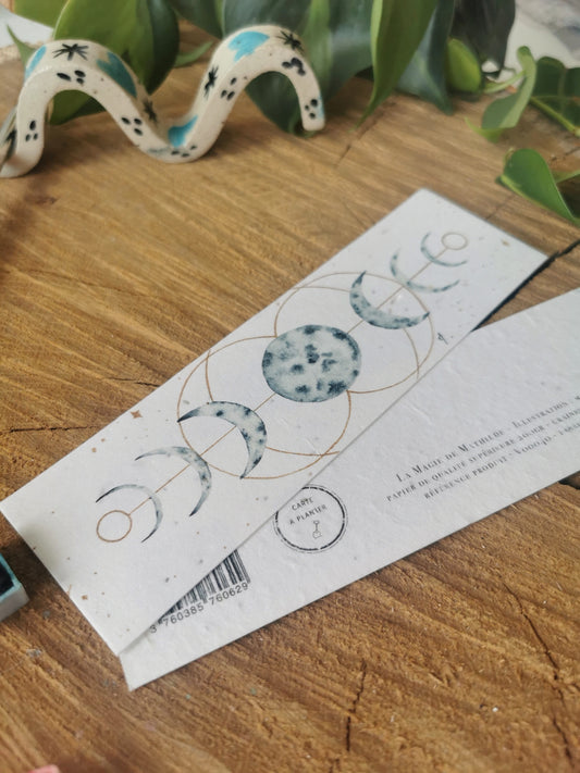 Cycle lunaire - Marque-page ensemencé