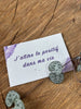 J'attire le positif dans ma vie - 5,5x8,5cm - Carte ensemencée
