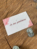 Je me pardonne- 5,5x8,5cm - Carte ensemencée