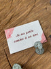 Je me parle comme à un ami - 5,5x8,5cm - Carte ensemencée