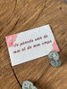 Je prends soin de moi et de mon corps - 5,5x8,5cm - Carte ensemencée