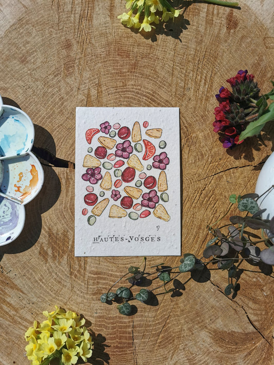 Carte ensemencée avec coordonnées GPS - Bonbons des Hautes-Vosges - Vosges