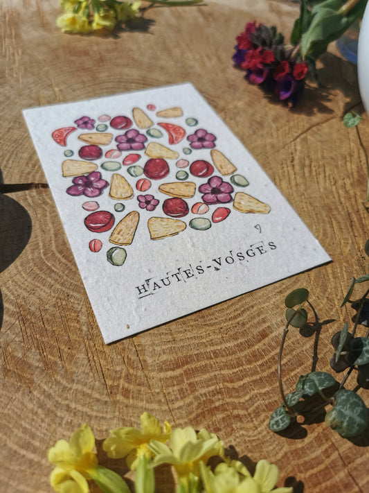 Carte ensemencée avec coordonnées GPS - Bonbons des Hautes-Vosges - Vosges