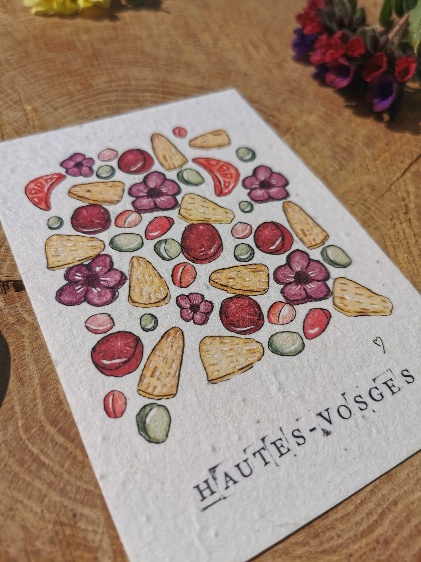 Carte ensemencée avec coordonnées GPS - Bonbons des Hautes-Vosges - Vosges