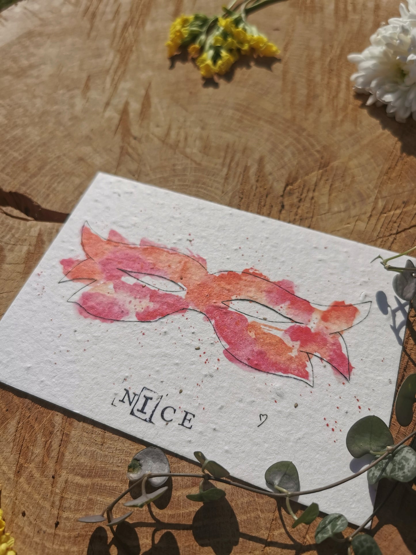 Carte ensemencée avec coordonnées GPS - Carnaval de Nice - Alpes-Maritimes
