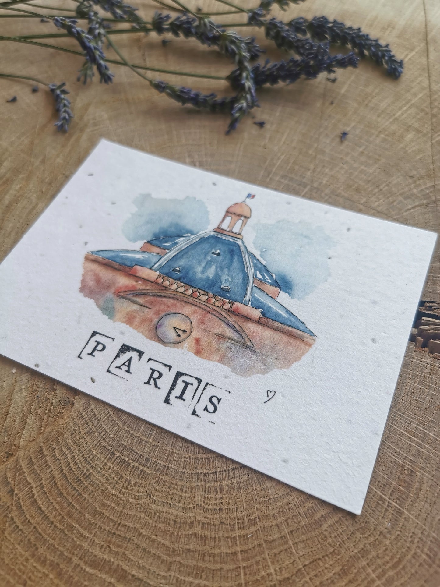 Carte ensemencée avec coordonnées GPS - Palais du Luxembourg - Paris