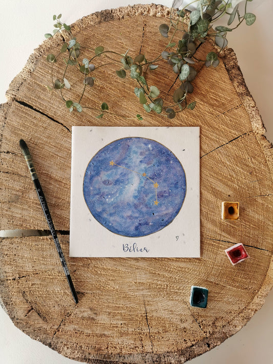 Illustration ensemencée - Constellation Bélier