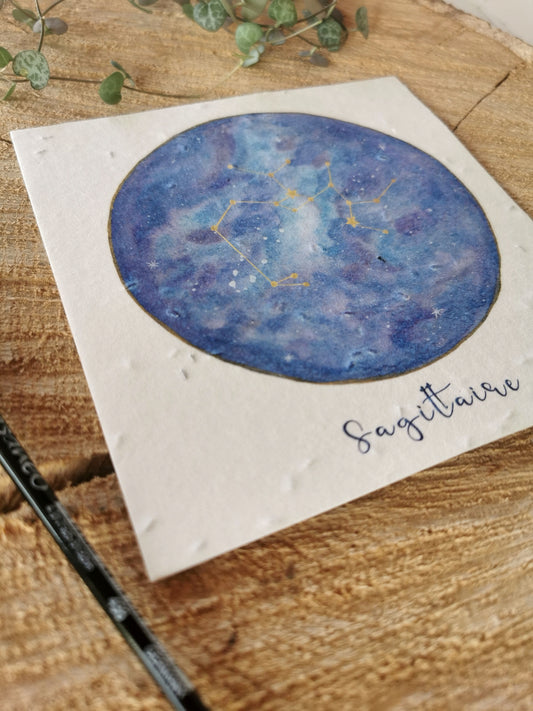 Illustration ensemencée - Constellation Sagittaire