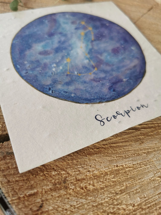 Illustration ensemencée - Constellation Scorpion