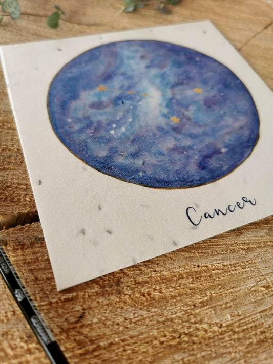 Illustration ensemencée - Constellation Cancer