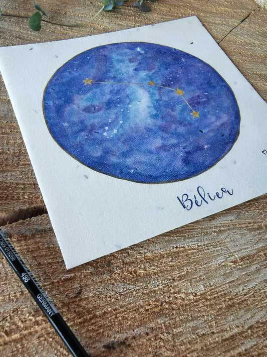 Illustration ensemencée - Constellation Bélier