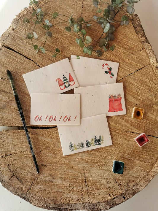 Etiquettes ensemencée pour Cadeaux - lot de 10