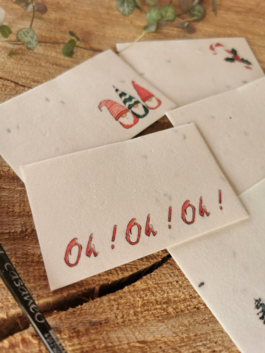 Etiquettes ensemencée pour Cadeaux - lot de 10