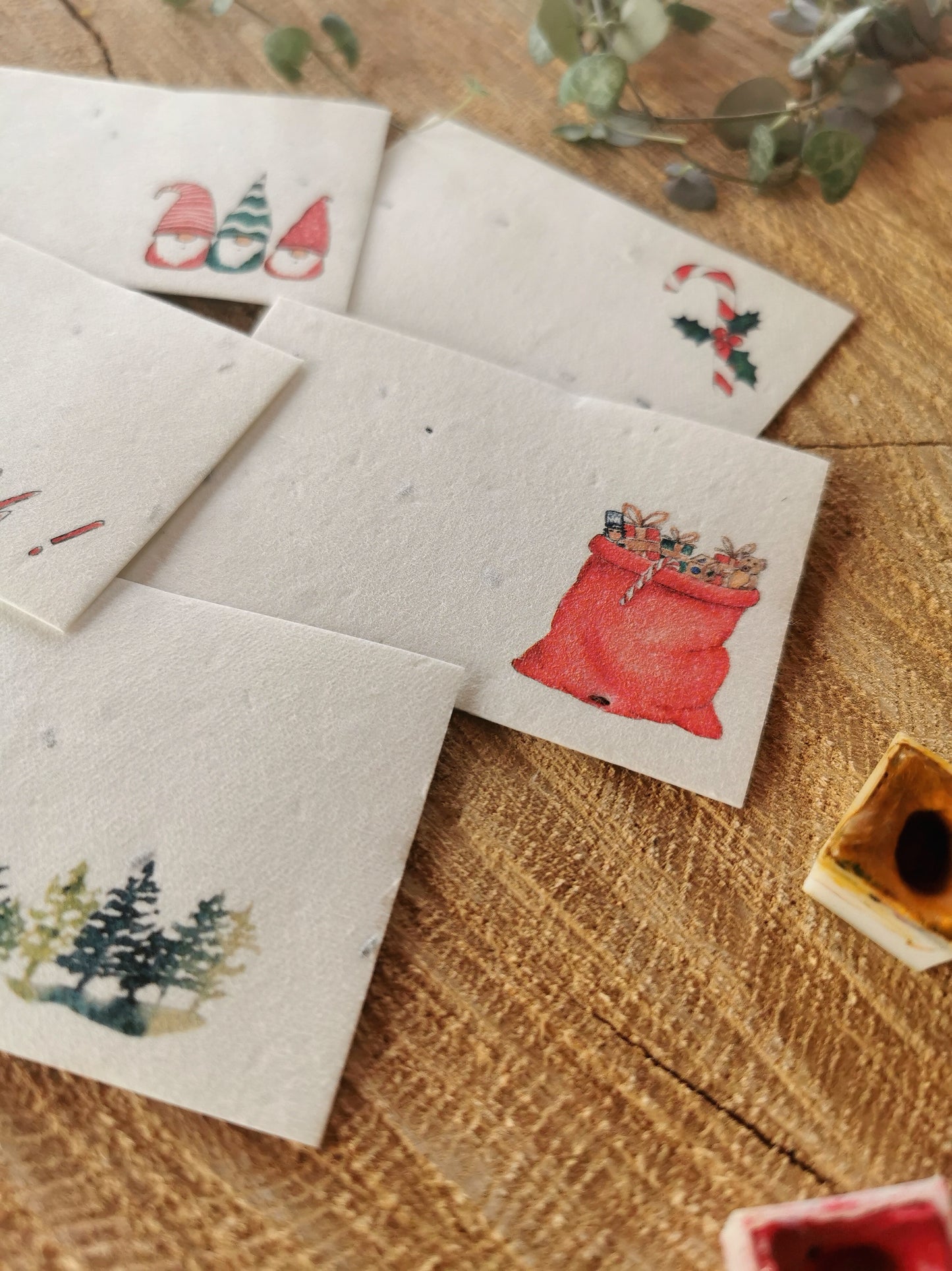 Etiquettes ensemencée pour Cadeaux - lot de 10