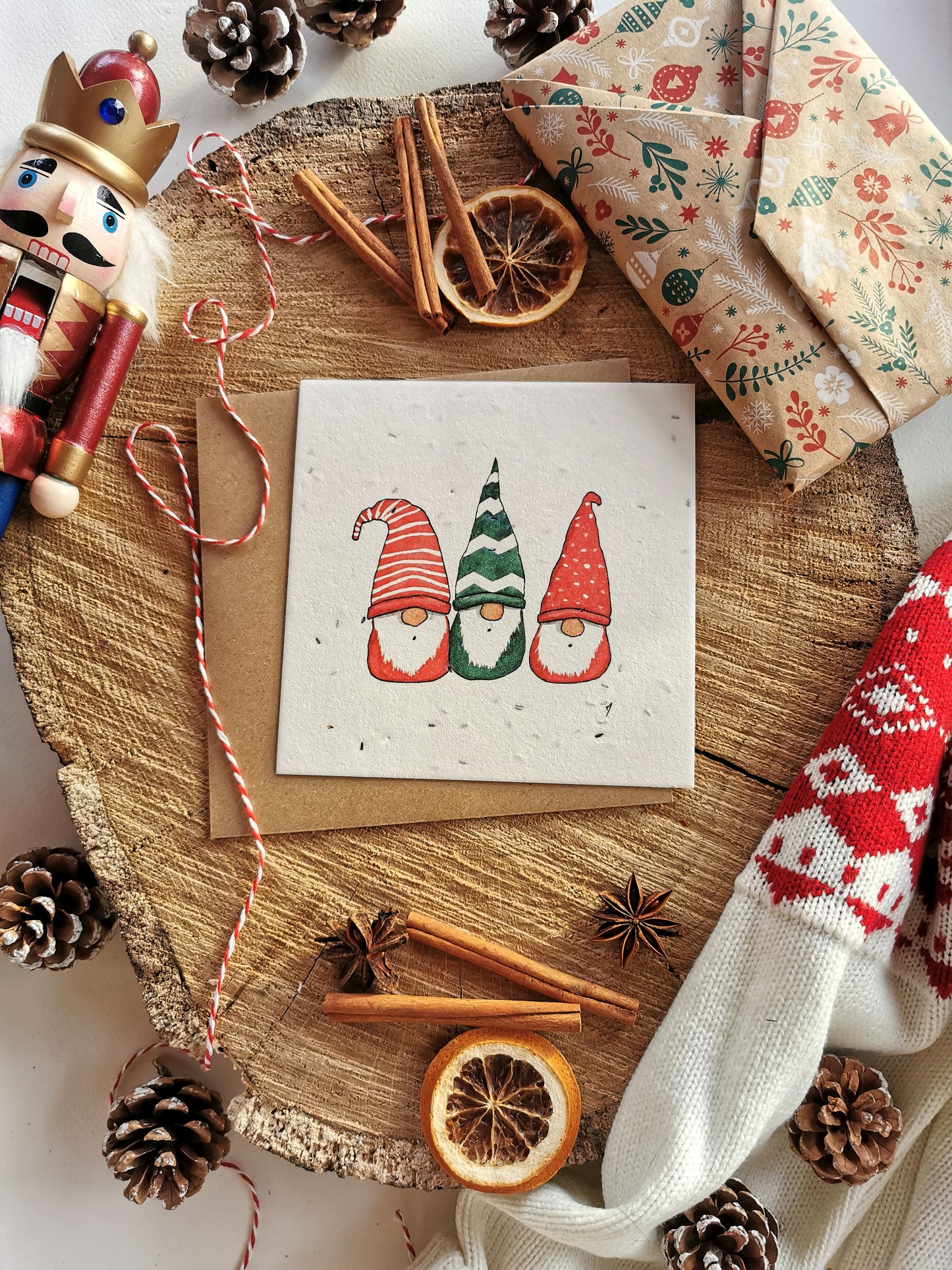 Lutins de Noël - Carte ensemencée