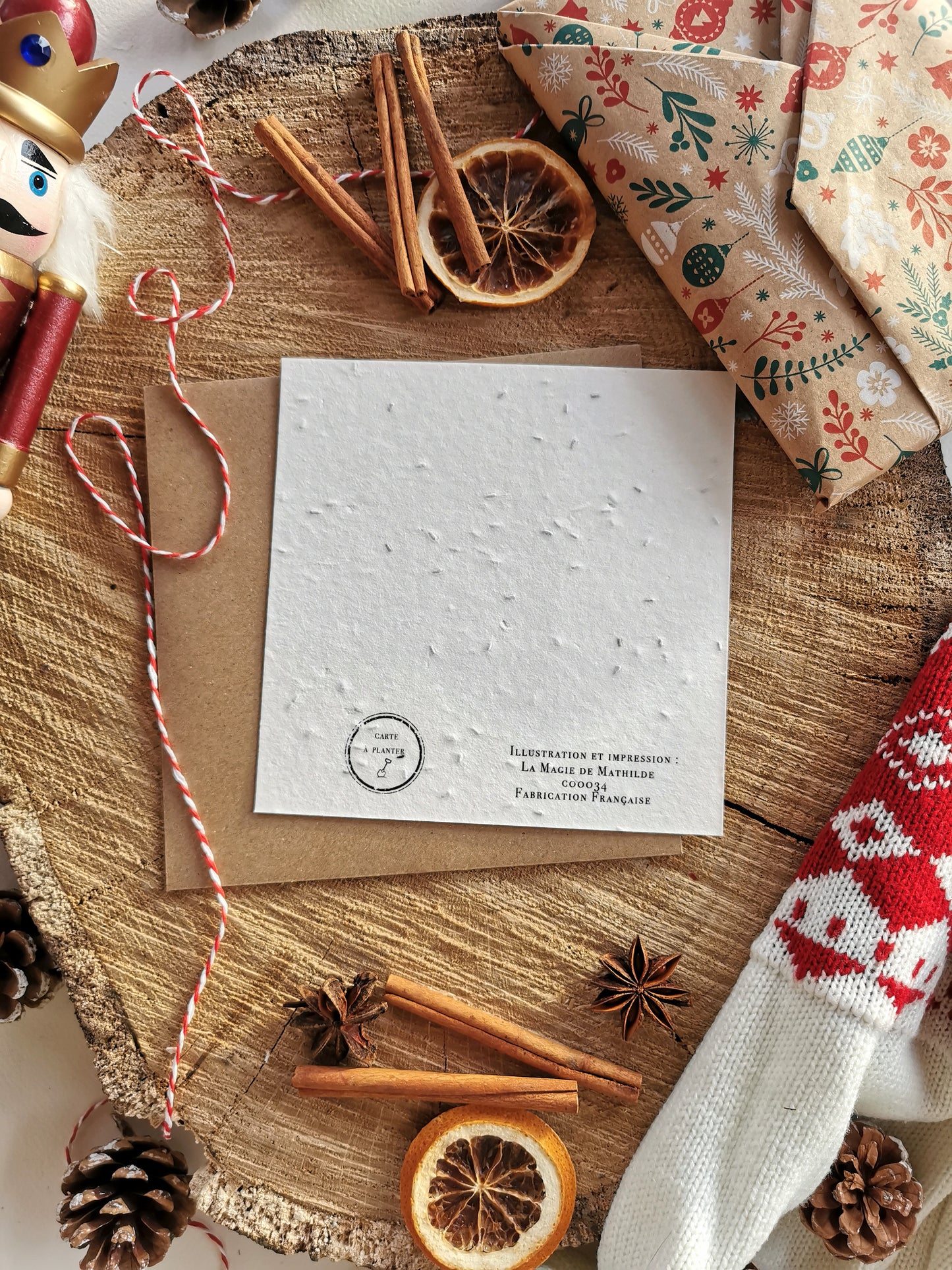 Lutins de Noël - Carte ensemencée