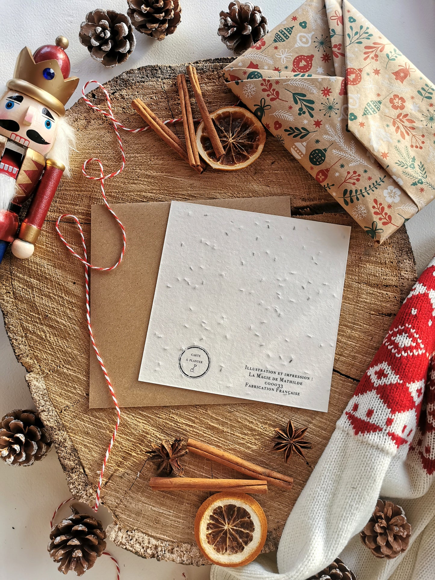 Illustration ensemencée - Hotte de Noël