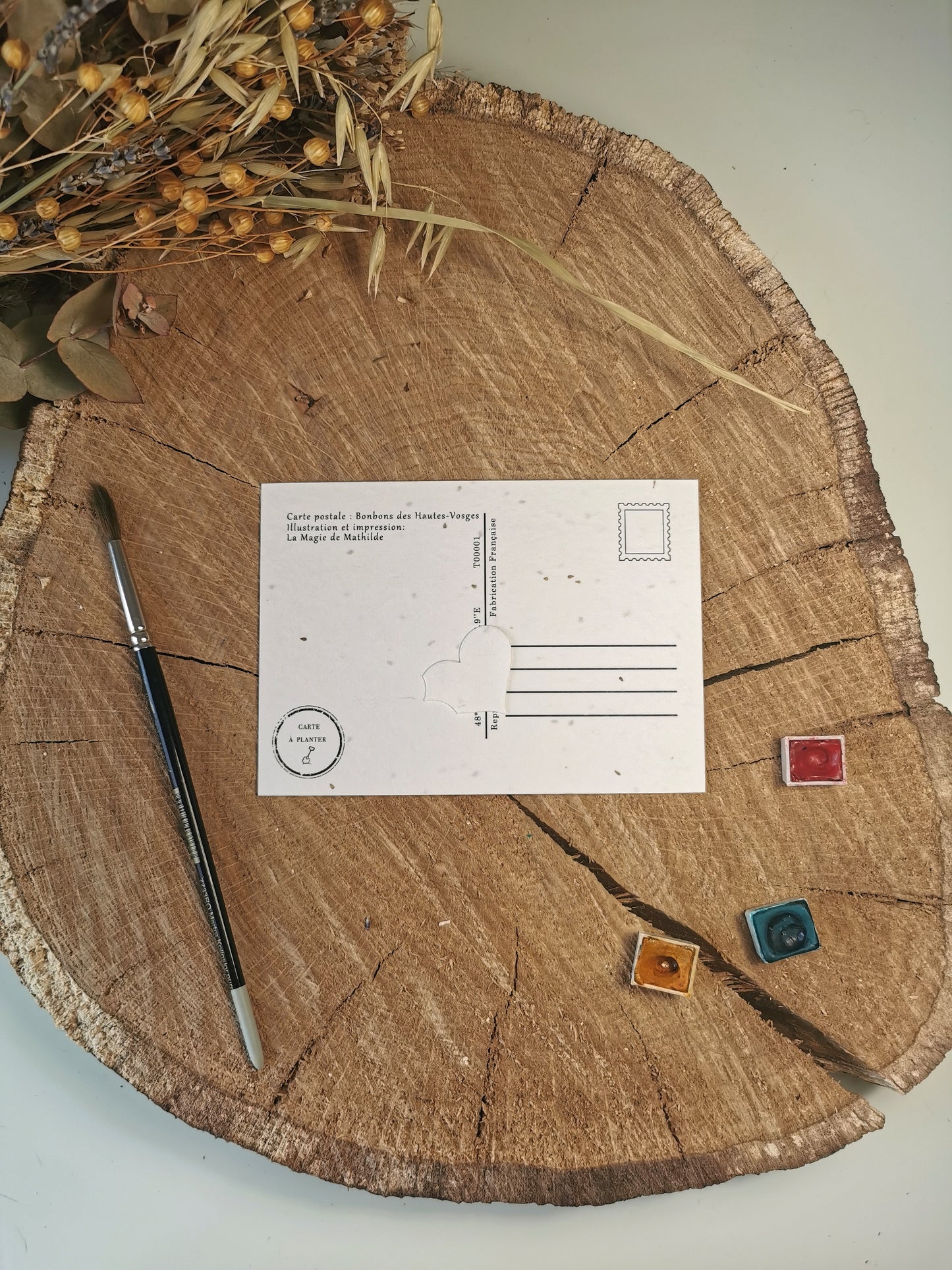 Carte ensemencée avec coordonnées GPS - Bonbons des Hautes-Vosges - Vosges