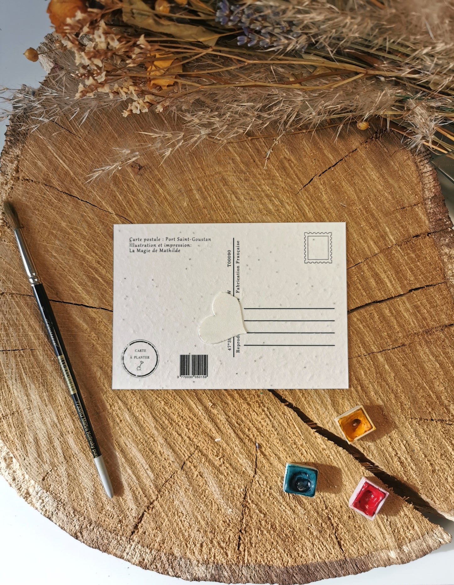 Carte postale avec coordonnées GPS - Port Saint-Goustan - Morbihan