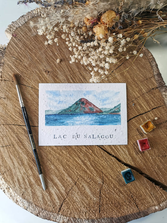 Lac du Salagou - Hérault - Carte postale ensemencée
