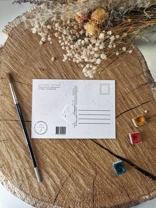 Carte ensemencée avec coordonnées GPS - Tour Faudé - Alsace - Haut-Rhin