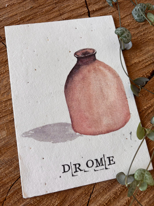 Céramique - Carte aquarelle - 10,5x14,8cm