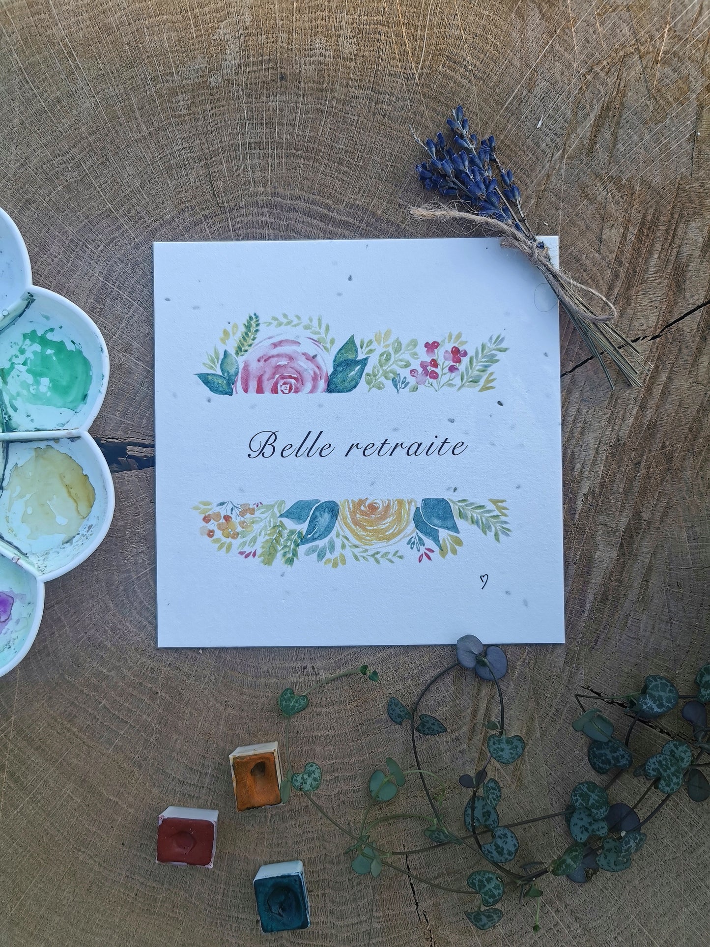 Belle retraite - Carte ensemencée