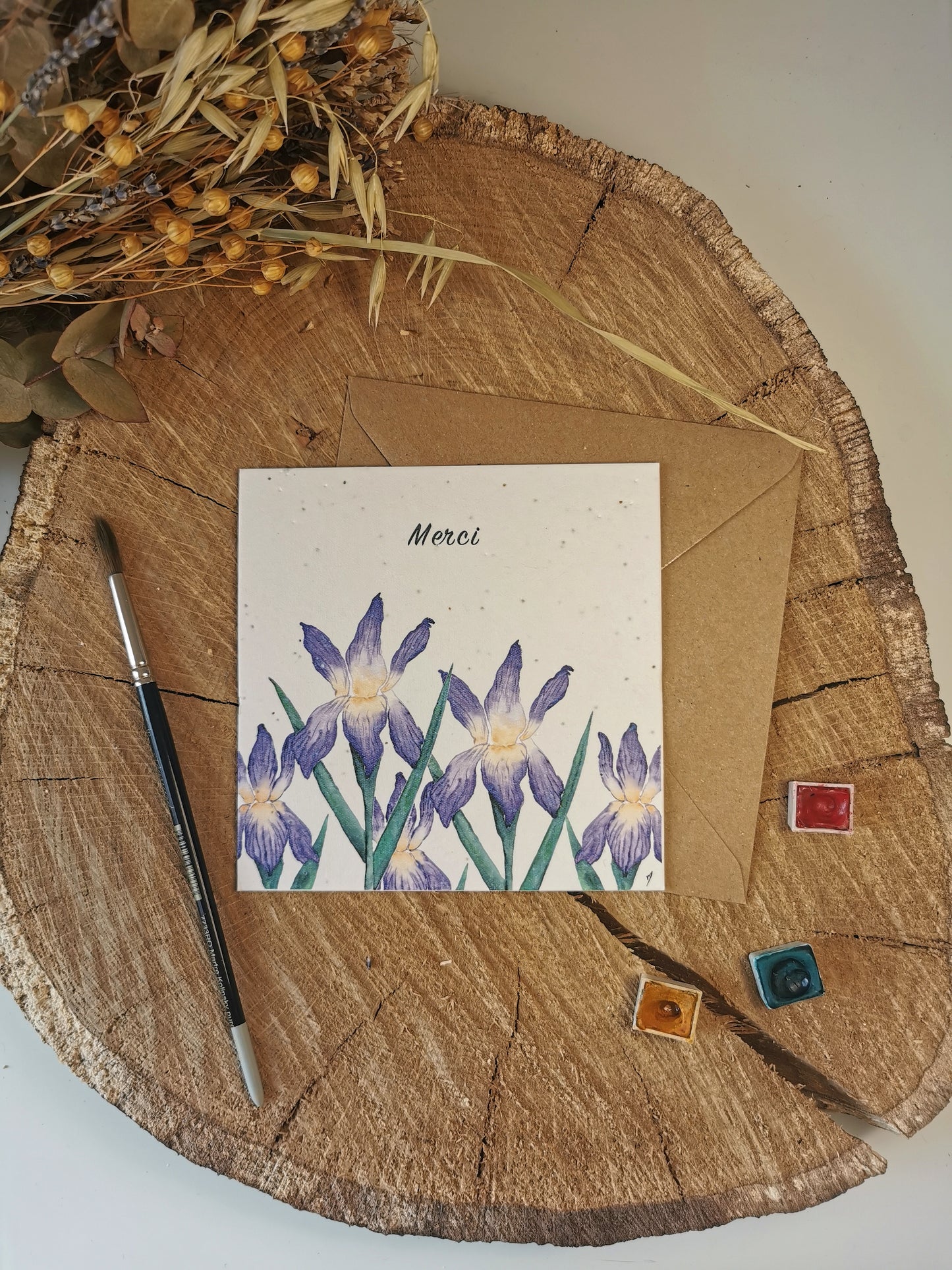 Merci Iris - 14x14cm