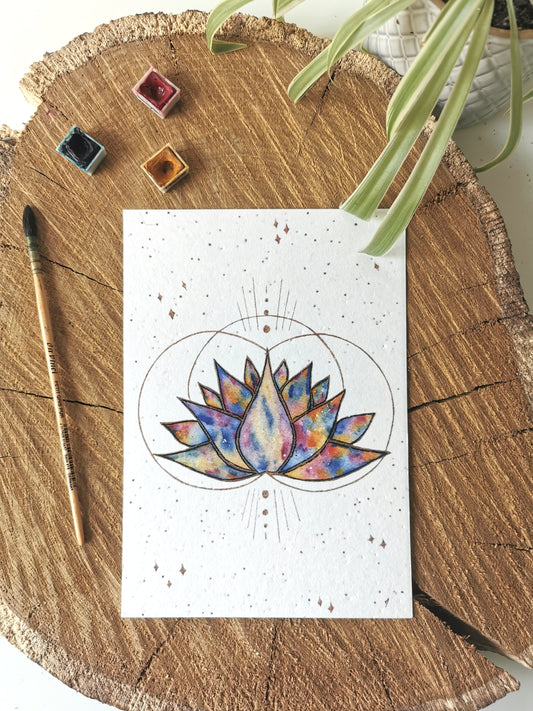 Lotus - Illustration vibratoire