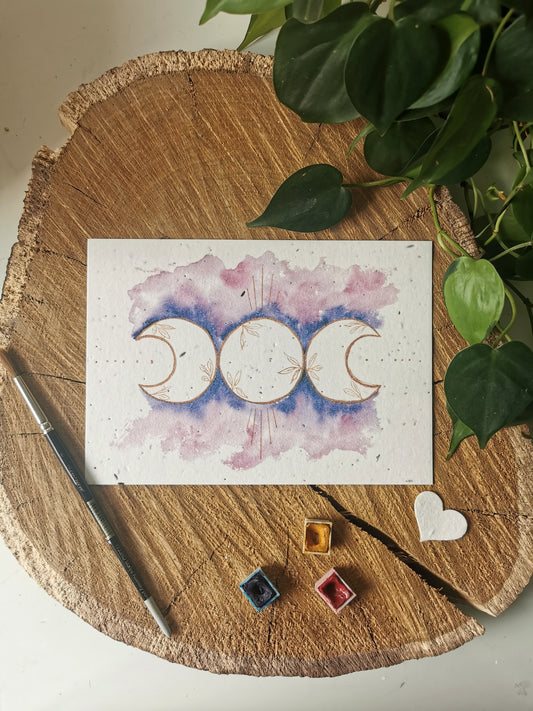 Triple lune - Illustration vibratoire