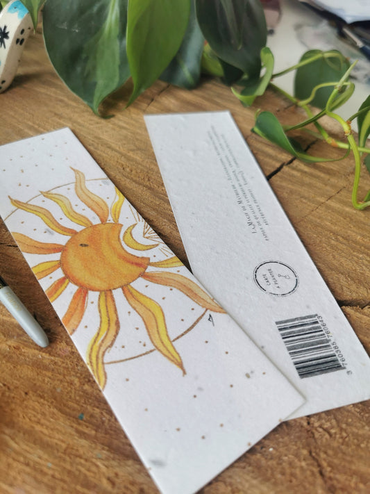Soleil lunaire - marque-page - 5x17cm