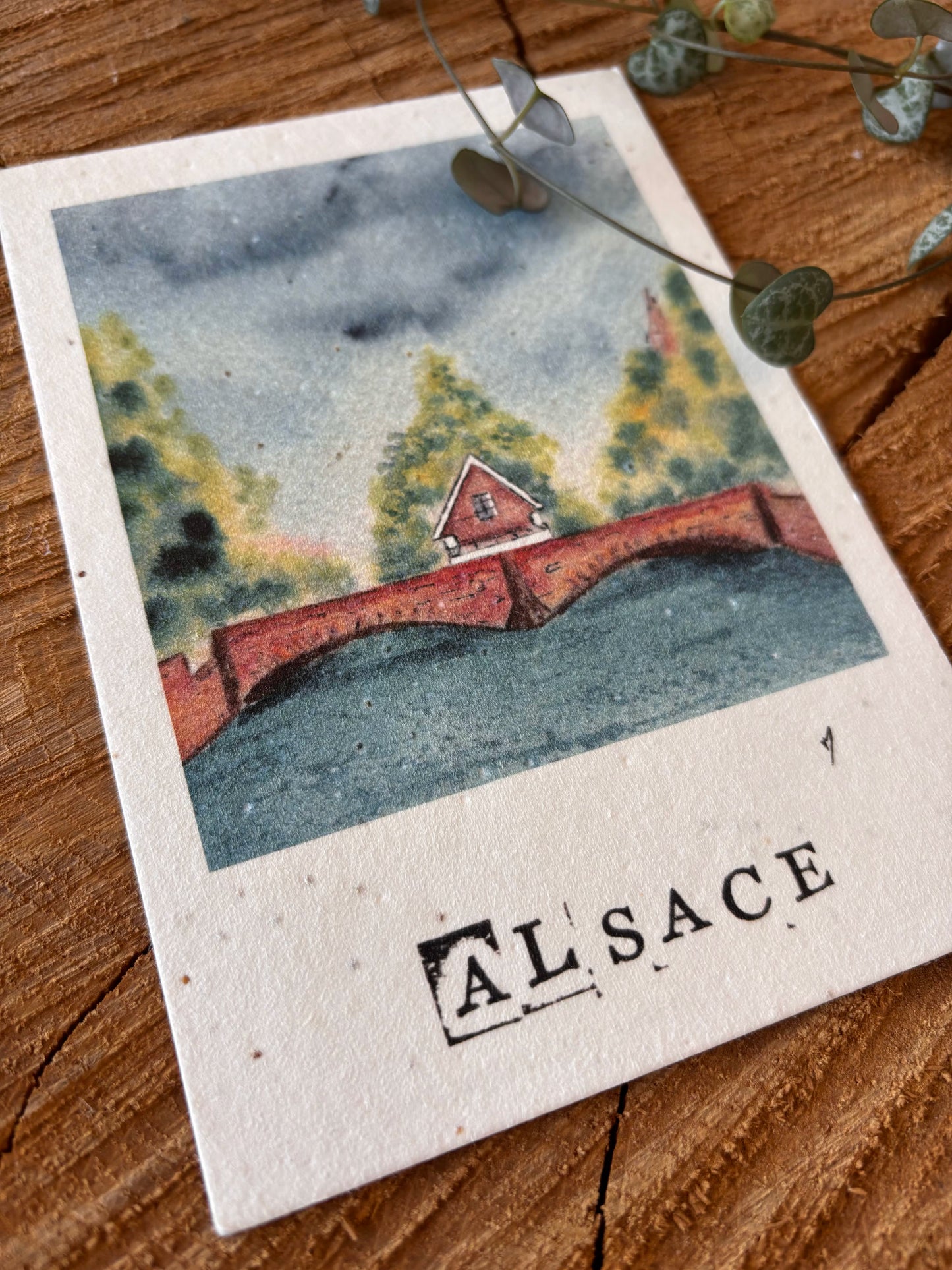 Petite France - Strasbourg - Carte aquarelle - 10,5x14,8cm
