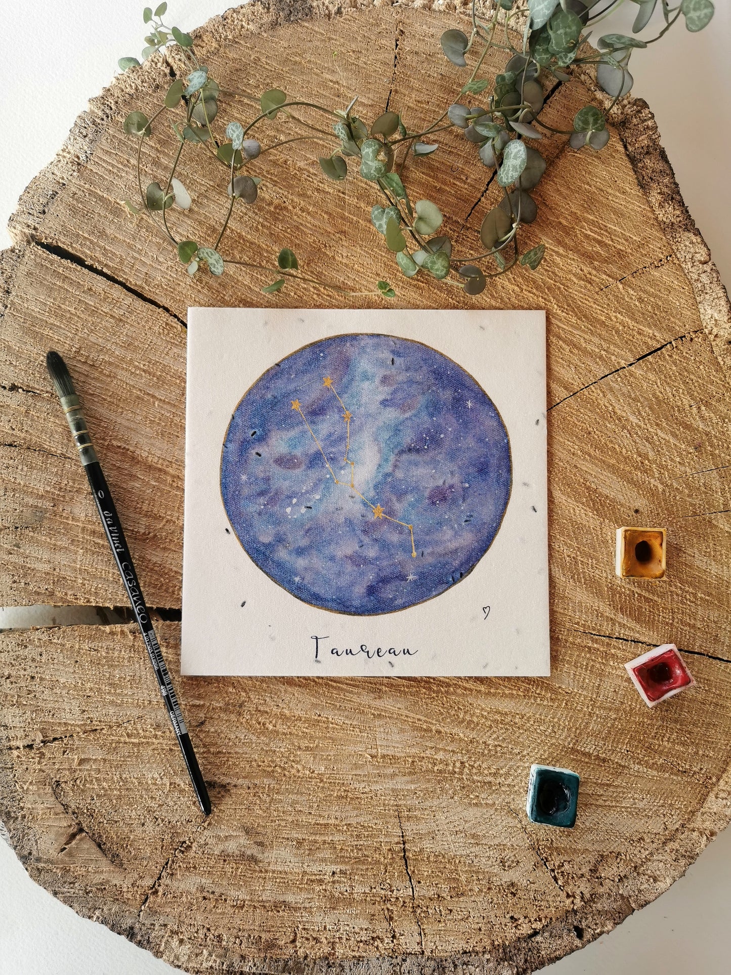 Illustration ensemencée - Constellation Taureau